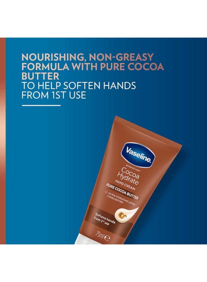 Vaseline Intensive Care Cocoa Hydrate moisturiser with ultra-hydrating lipids and shea butter Hand Cream for dry hands 75 ml - Image 4